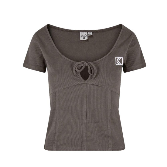Karl Kani Γυναικεία κοντομάνικη μπλούζα OG Corset Rib Tee